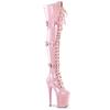 Pleaser - FLAMINGO3028 Platform Overknee Boots - Pink Product image